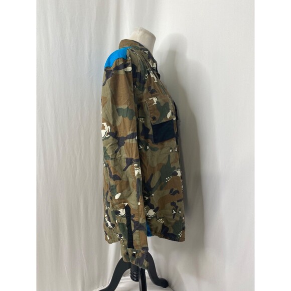 LRG Wovens Collection Mens Size Large Shirt Green Wolfland Button Down Camo - Picture 8 of 16